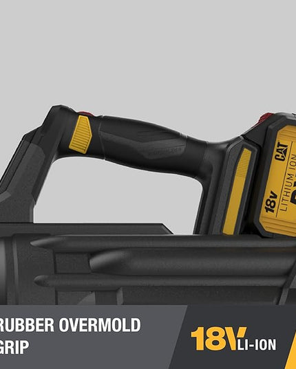 Cat DG250 18V Brushless 450 CFM 100 MPH Leaf Blower Cordless with Battery and Charger, 2-Speed Blowers for Lawn Care, Lightweight Cordless Leaf Blower – Battery & Charger Included - LeafyLoom