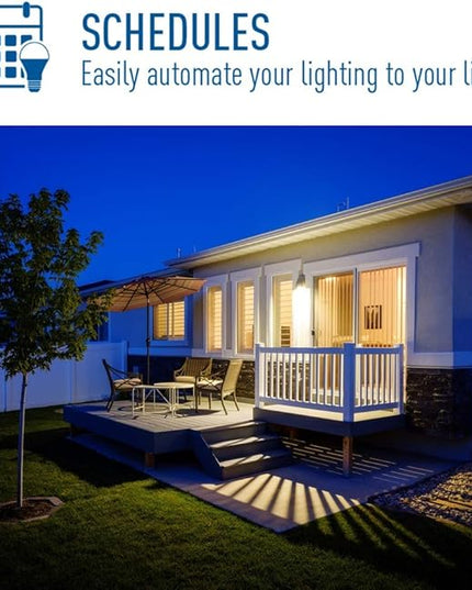 Cree Lighting Connected Max Smart Led Bulb Par38 Outdoor Flood Tunable White + Color Changing, 2.4 Ghz, Compatible with Alexa and Google Home, No Hub Required, Bluetooth + WiFi, Pack of 4 CreeLighting