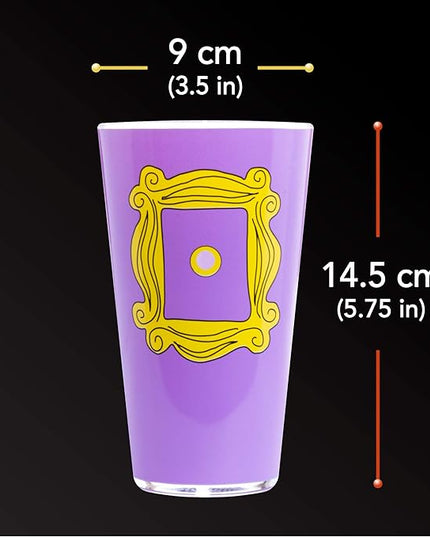 Paladone FRIENDS Frame Drinking Glass - Officially Licensed Merchandise - LeafyLoom