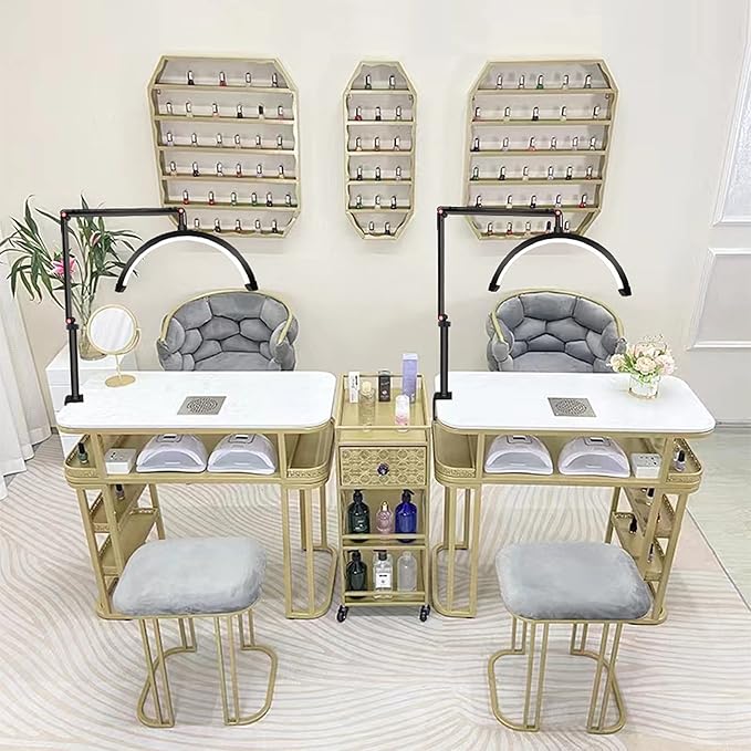 Led Half Moon Light for Lashes, Tattoo Lamp, Estheticians Light, Desk Lamp, Swing Arm Light, Lash Lamp,White - LeafyLoom