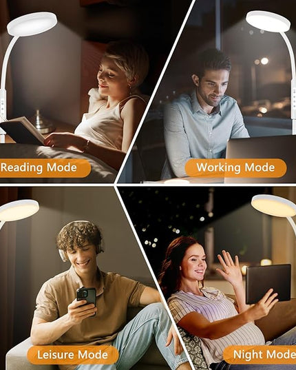 LED Floor Lamp, Height Adjustable Floor Lamps for Living Room, Super Bright Standing Lamp with Timer, Adjustable Colors & Brightness Floor lamp for Bedroom with Remote & Touch Control, White - LeafyLoom