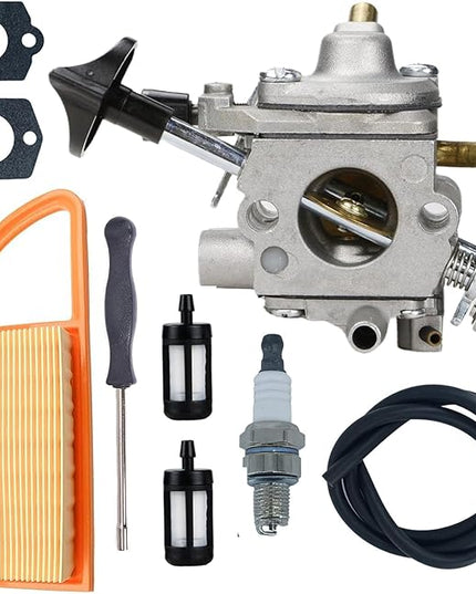 BR600 Carburetor Carb Kit for Stihl BR500 BR550 BR600 BR700 BR 500 550 600 700 Backpack Leaf Blower Replaces Zama C1Q-S183 4282-120-0606 Parts - with Air Filter Spark Plug Kit - LeafyLoom