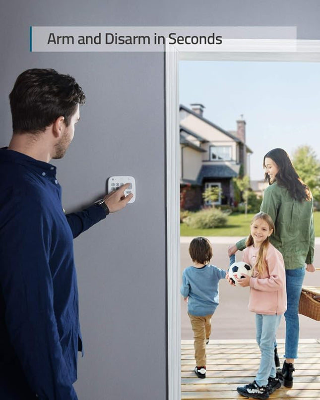 eufy Security 5-Piece Home Alarm Kit, Home Security System, Keypad, Motion Sensor, 2 Entry Sensors, Home Alarm System, Control from The App, Links with eufyCam, Optional 24/7 Protection eufySecurity