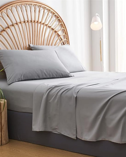 KAKIJUMN Grey 7-Piece Bohemian Geometric Tufted Comforter Set, All Season Microfiber Bedding Set(Queen) - LeafyLoom