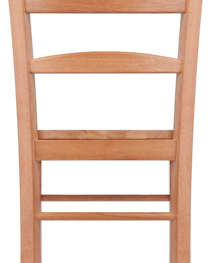 Winsome Wood Ladder Back Chair, Light Oak, 2 Pieces (34232), FURNITURE - LeafyLoom