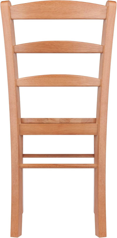 Winsome Wood Ladder Back Chair, Light Oak, 2 Pieces (34232), FURNITURE - LeafyLoom