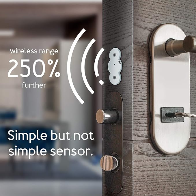 Zwave Door Sensor Aeotec Recessed Door Sensor 7, Z-Wave Plus Enabled Smart Door Sensor Battery Powered, SmartStart S2, Zwave Hub Required SmartThings Fibaro Home Centre 3 Hubitat Aeotec