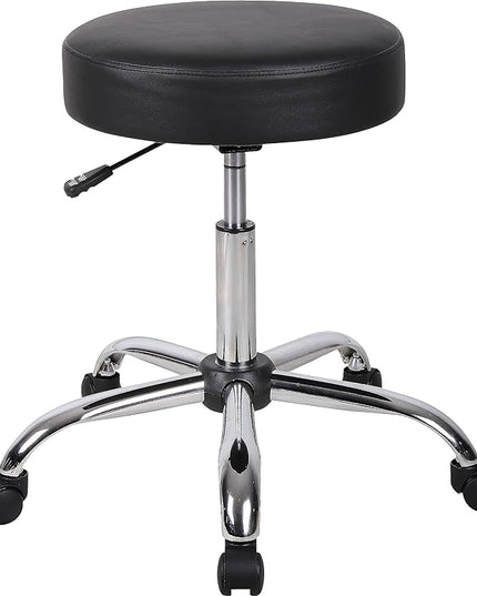 Boss Office Products Be Well Medical Spa Stool in Black - LeafyLoom