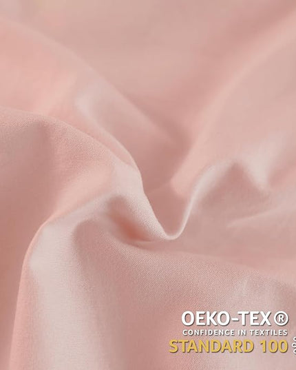 Andency Blush Pink Ruffle Comforter Full, 3 Pieces Rustic Farmhouse Shabby Chic Comforter Set, Vintage Lightweight Soft Microfiber Down Alternative Bedding Comforter Set - LeafyLoom