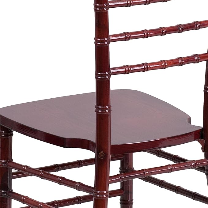 Flash Furniture HERCULES Series Mahogany Wood Chiavari Chair - LeafyLoom