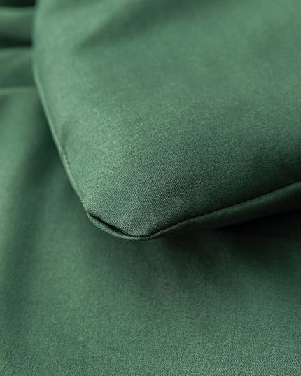 Emerald Full Size Comforter 3PCS Microfiber Full Size Comforters Set for All Season Boho Dark Green Comforter for Women and Men Soft Lightweight Bed Comforter Set - LeafyLoom