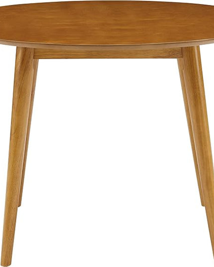 Crosley Furniture Landon Mid-Century Modern Round Wood Dining Table, Acorn - LeafyLoom