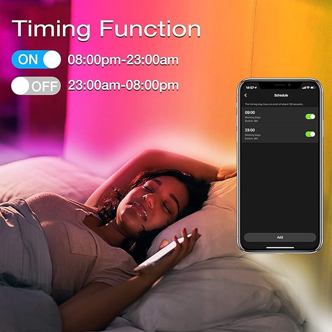 DAYBETTER Smart WiFi Led Lights for Bedroom 150 ft, Tuya App Controlled Led Strip Lights, Compatible with Alexa and Google Assistant, Color Changing Led Light Strip with Remote for Room Party Kitchen DAYBETTER
