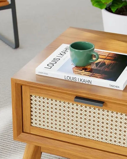 Bme Coffee Table, Large, Dark Chocolate - LeafyLoom