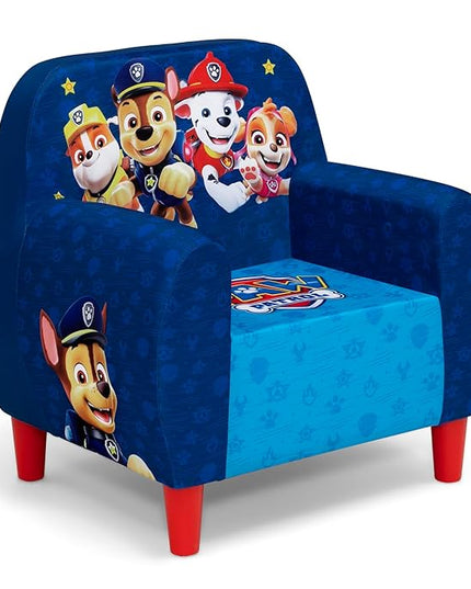 Delta Children PAW Patrol Foam Chair for Kids, Blue - LeafyLoom