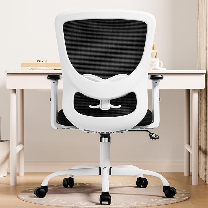Office Chair, Ergonomic Desk Chair with Adjustable High Back, Breathable Mesh Computer Chair with Adjustable Armrests, Rolling Swivel Comfy Task Chairs, Executive Chair for Home Office - LeafyLoom