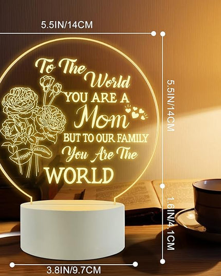 Mother's Gift-Best Mom Birthday Gifts from Daughter Son，Mom Birthday Gifts Night Light，Room Decoration Mom's Gifts - LeafyLoom