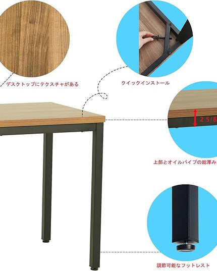 Computer Desk 63 Inch Modern Simple Sturdy Notebook Writing Desk Study Office Table for Home Office Dinning Table Workstation Desk Escritorio de Ordenador - LeafyLoom