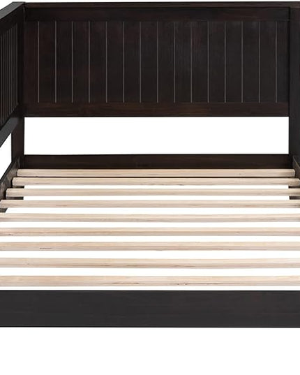 Bellemave Twin Size Wood Daybed, Wood DayBed Sofa Bed Frame for Living Room Bedroom,Solid Wood Daybed Twin Size Sofa Bed Frame with Wood Slat Support,No Box Spring Needed,Espresso - LeafyLoom