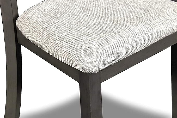 New Classic Furniture Gia Drop Leaf Dining Table with Two Chairs, 42-Inch, Gray - LeafyLoom