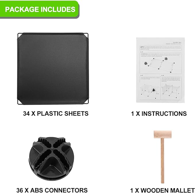 TUMUCUTE Cube Storage Organizer, 9-Cube DIY Plastic Closet Cabinet Modular Bookcase, Storage Shelves for Bedroom Living Room, Office, Black - LeafyLoom
