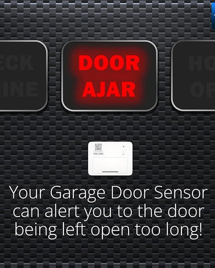 YoLink Smart Garage Door Sensor, Garage Door Position Sensor with Door Left-Open Reminders, Alexa, Google, IFTTT, Home Assistant (Hub Required) YoLink