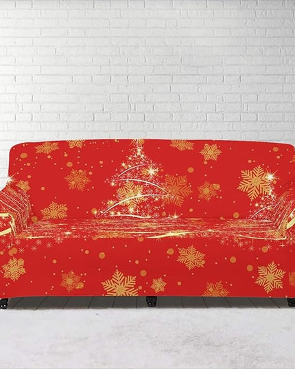 FKELYI Easy Going Stretch Sofa Slipcover Christmas Tree Sofa Couch Cover Washable Sofa Slipcovers Comfortable Furniture Protector L FKELYI