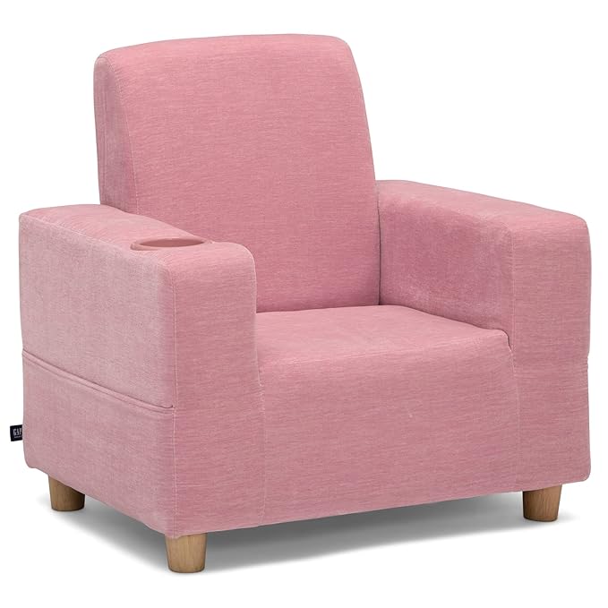 GAP GapKids Upholstered Chair, Blush - LeafyLoom