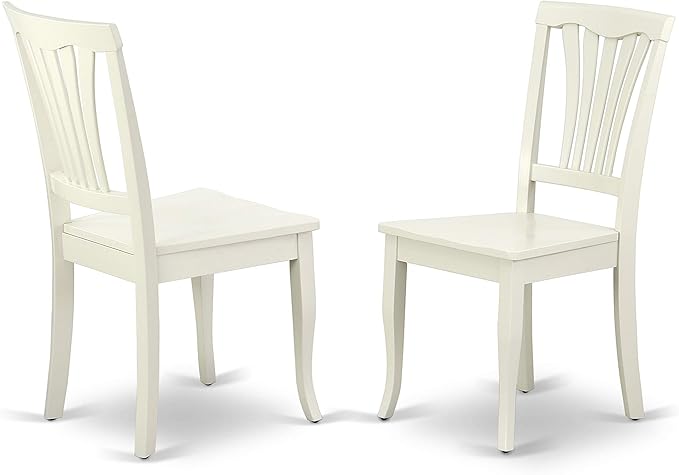 East West Furniture OXAV5-LWH-W Oxford 5 Piece Dinette Set for 4 Includes a Square Room Table and 4 Dining Chairs, 36x36 Inch - LeafyLoom