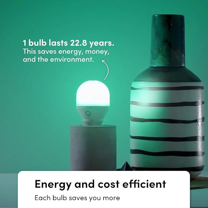LIFX Color A19 800 lumens, Billions of Colors and Whites, Wi-Fi Smart LED Light Bulb, No Bridge Required, Works with Alexa, Hey Google, HomeKit and Siri (2-Pack) LIFX