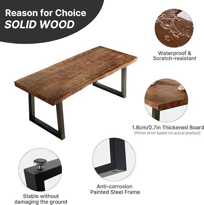 Desk / 55 inches,Solid Wood Desk Classical Style Home Office Desks/New Chinese Style Computer Table/Wooden Desk/Brown Desk - LeafyLoom
