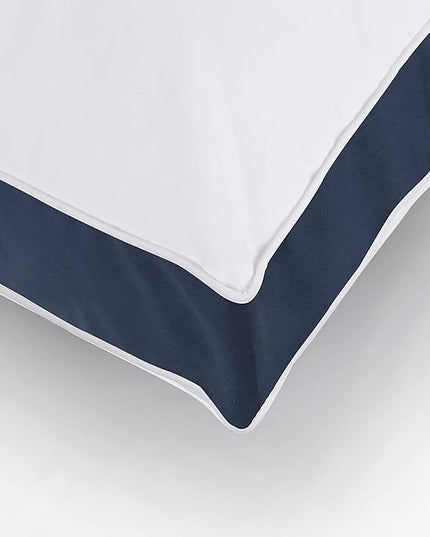 Utopia Bedding Bed Pillows for Sleeping King Size (Navy), Set of 6, Cooling Hotel Quality, Gusseted Pillow for Back, Stomach or Side Sleepers - LeafyLoom