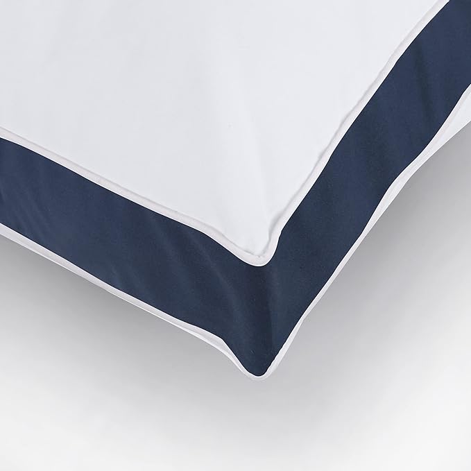 Utopia Bedding Bed Pillows for Sleeping King Size (Navy), Set of 6, Cooling Hotel Quality, Gusseted Pillow for Back, Stomach or Side Sleepers - LeafyLoom