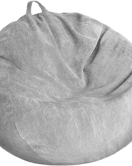 Stuffed Animal Storage Bean Bag Chair Cover (No Filler) Washable Ultra Soft Corduroy Bean Bag Cover for Organizing Plush Toys or Textile, Sack Bean Bag for Adults, Teens - LeafyLoom