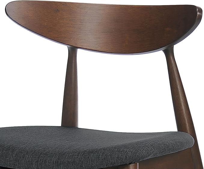 Christopher Knight Home Barron Fabric Dining Chairs, 2-Pcs Set, Charcoal - LeafyLoom