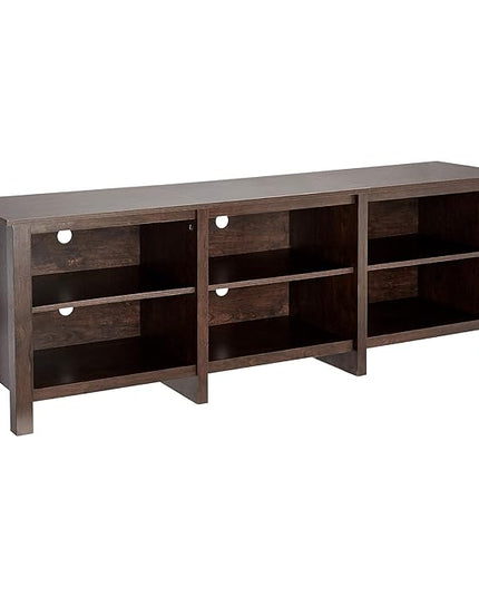 ROCKPOINT 70inch TV Stand Storage Media Console Entertainment Center,Espresso - LeafyLoom