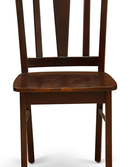 East West Furniture Oxford 5 Piece Room Furniture Set Includes a Square Kitchen Table and 4 Dining Chairs, 36x36 Inch, Mahogany - LeafyLoom