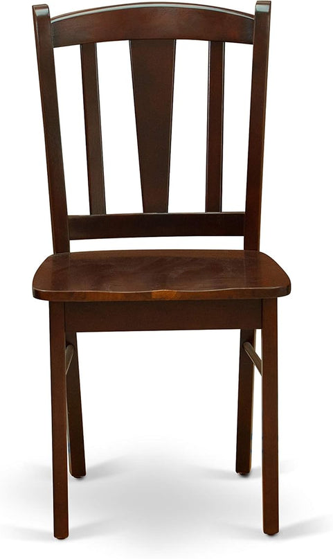 East West Furniture Oxford 5 Piece Room Furniture Set Includes a Square Kitchen Table and 4 Dining Chairs, 36x36 Inch, Mahogany - LeafyLoom