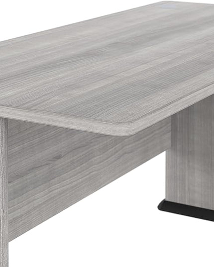 Bush Business Furniture Studio A 72W Computer Desk in Platinum Gray, 6 Foot Gaming and Work Table for Home or Professional Office - LeafyLoom