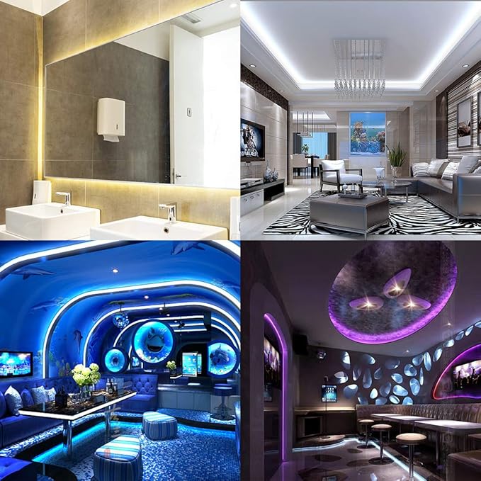 BTF-LIGHTING 5050 RGBW RGB+Warm White(2700K-3000K) 4 Colors in 1 LED Tape Light DC12V 5m 16.4ft 60LED/m Multi-Colored IP65 White 12mm PCB for Bedroom Kitchen Home Decoration(No Adapter or Controller) BTF-LIGHTING