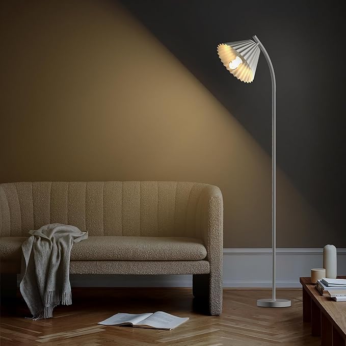 Floor Lamp for Living Room, Reading Lamps Floor Standing Home Decor, Modern Floor Lamp for Bedroom, Standing Lamps for Living Room, Adjustable Floor Lamp, 1000 Lumens Led Bulb Included - LeafyLoom
