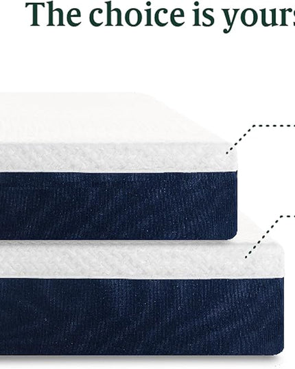ZINUS 12 Inch Cooling Comfort Hybrid Mattress [New Version], Full, Fiberglass free, Medium Firm Feel, Motion Isolation, Certified Safe Foams & Fabric, Mattress in A Box - LeafyLoom