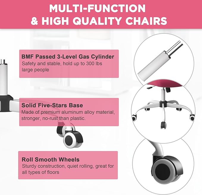 Mimoglad Office Chair, High Back Ergonomic Desk Chair with Adjustable Lumbar Support and Headrest, Swivel Task Chair with flip-up Armrests for Guitar Playing, 5 Years Warranty - LeafyLoom
