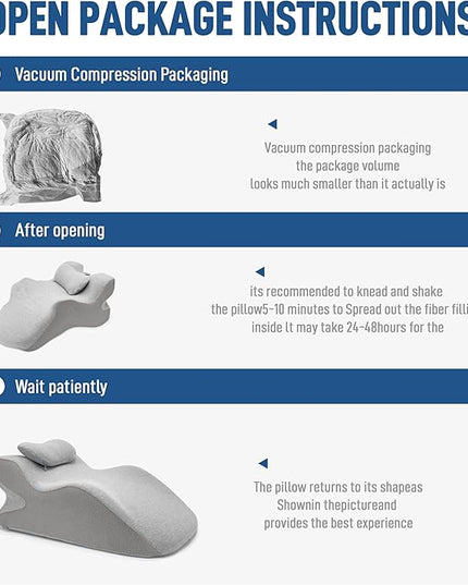 Reading Pillow for Bed Adult, Back Pillow for Bed Sitting Up, Back Support Pillow for Bed with Adjustable Headrest，Memory Foam Pillows for Abdomen, Lumbar, Back, Gray, 14.6 * 10 * 24IN - LeafyLoom