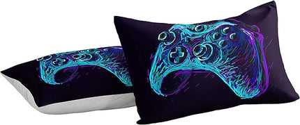 Gaming Comforter for Boys Teen,Game Contoller Bedding Set for Boys Kids,Down Alternative Comforter for All Season,Gamer Home Decor for Boys Comforter Set (Comforter-Game35, Twin) - LeafyLoom