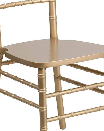 Flash Furniture Hercules Series Chiavari Chairs for Formal Events and Banquets, Commercial/Residential All-Occasion Event Chairs, Set of 2, Gold - LeafyLoom