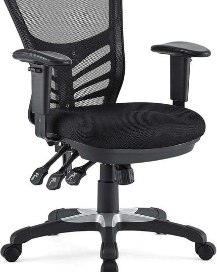 Modway EEI-757-BLK Articulate Ergonomic Mesh Office Chair in Black - LeafyLoom