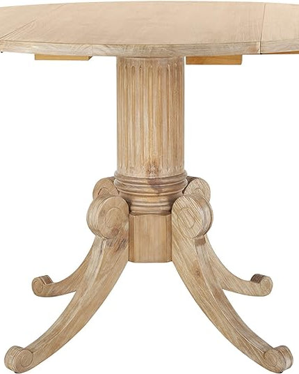 Safavieh Home Forest Traditional Rustic Natural Drop Leaf Dining Table - LeafyLoom