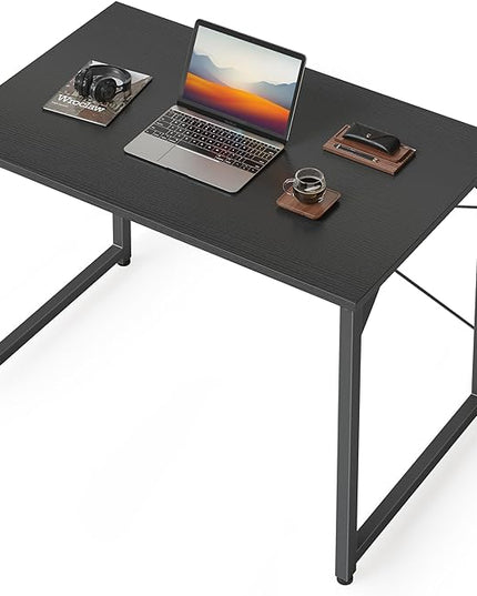 CubiCubi Computer Desk, 32 inch Small Home Office Desk for Small Spaces, Modern Simple Style for Home, Office, Study, Writing,Black - LeafyLoom