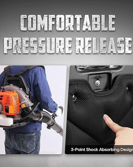 Leaf Blower by KASEI, 43CC 2-Stroke Backpack Gas Powered Leaf Blower, 200MPH Wind Speed & 530CFM Air Volume, EPA Certified Blowers for Lawn Care - LeafyLoom